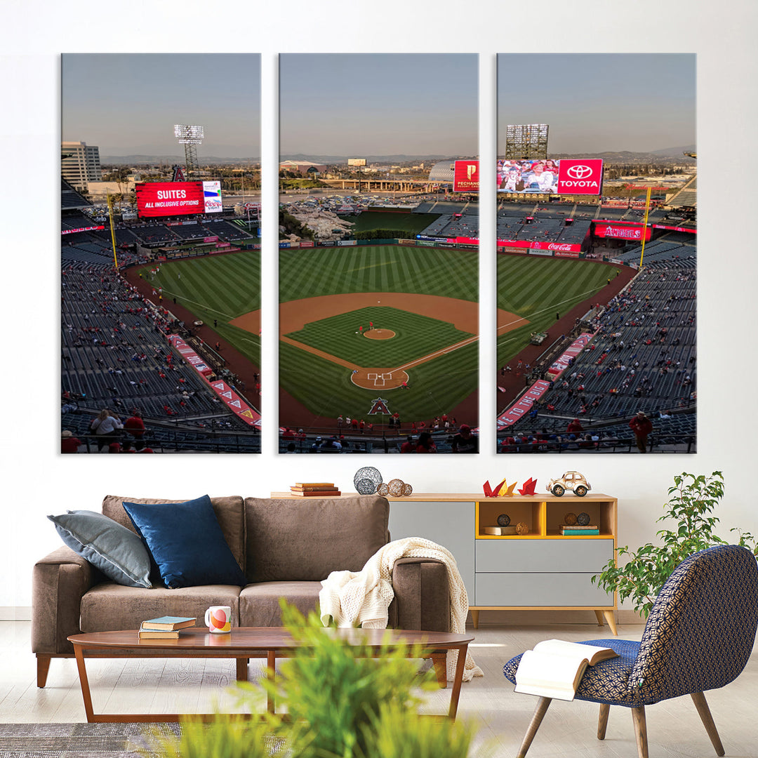 Angel Stadium Wall Art Canvas Print