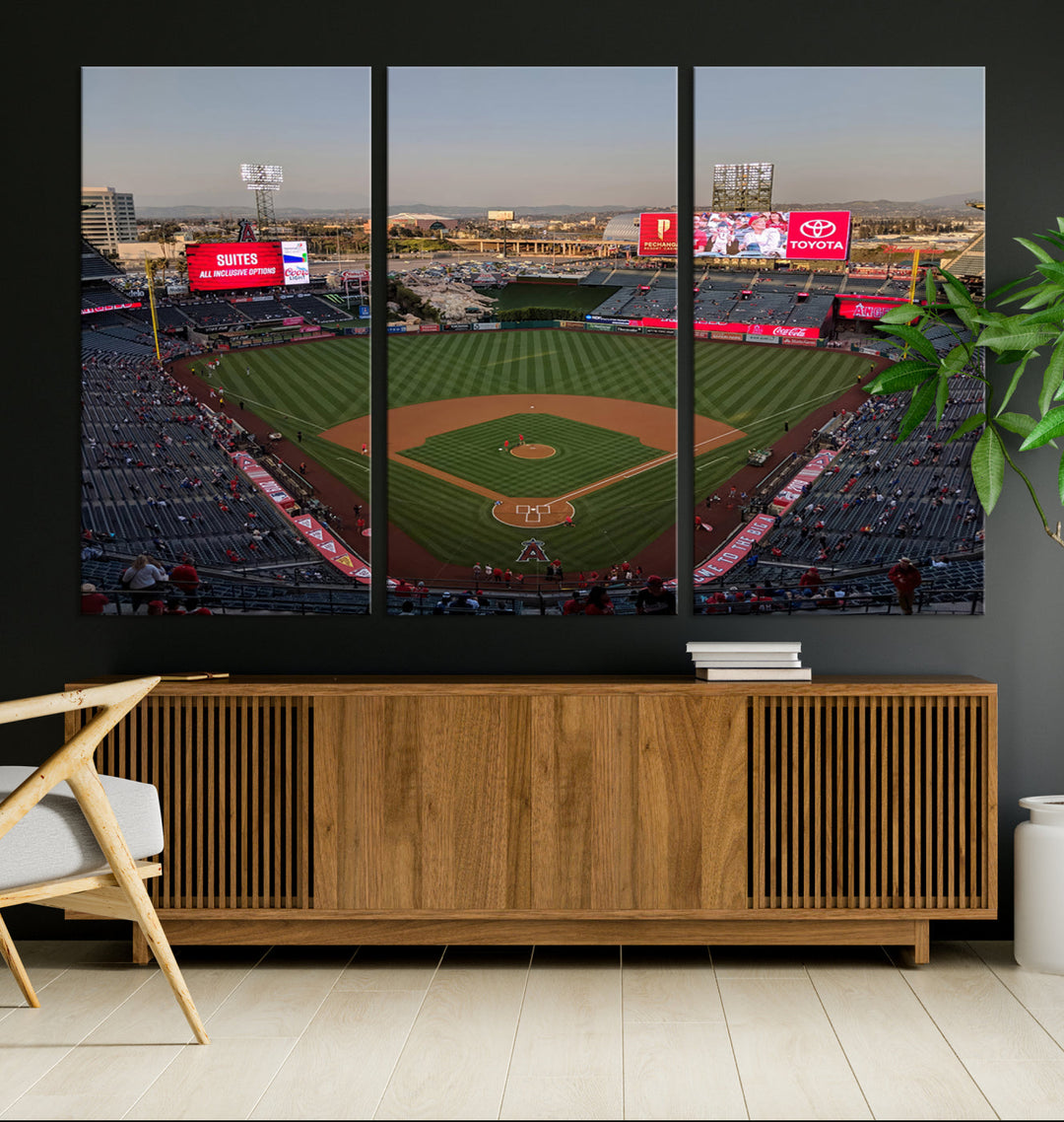 Angel Stadium Wall Art Canvas Print