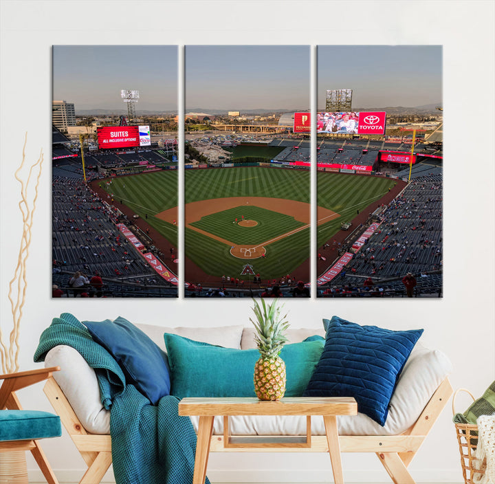 Angel Stadium Wall Art Canvas Print