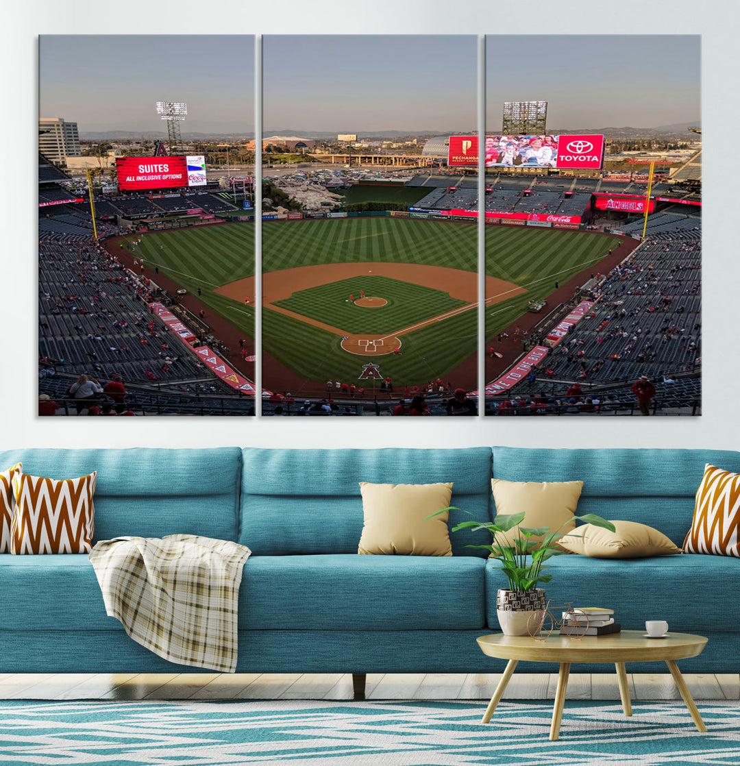 Angel Stadium Wall Art Canvas Print