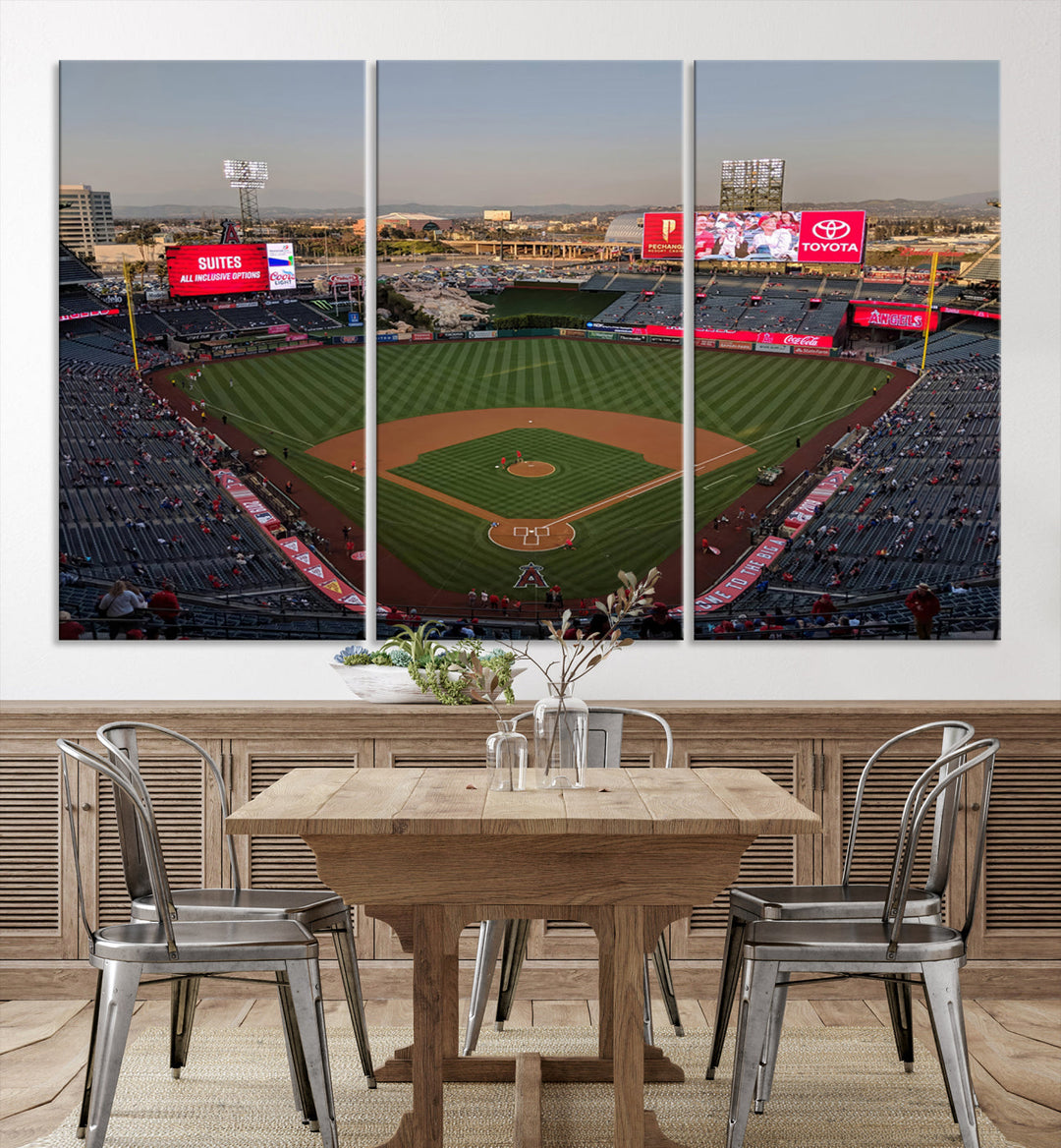 Angel Stadium Wall Art Canvas Print