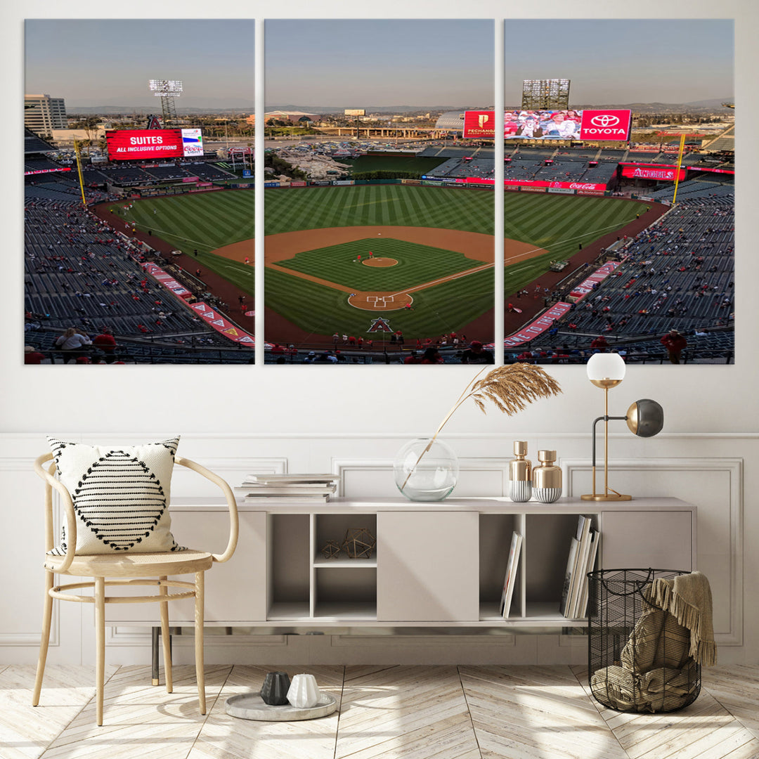 Angel Stadium Wall Art Canvas Print