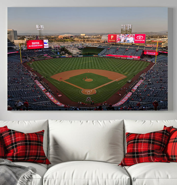 Angel Stadium Wall Art Canvas Print