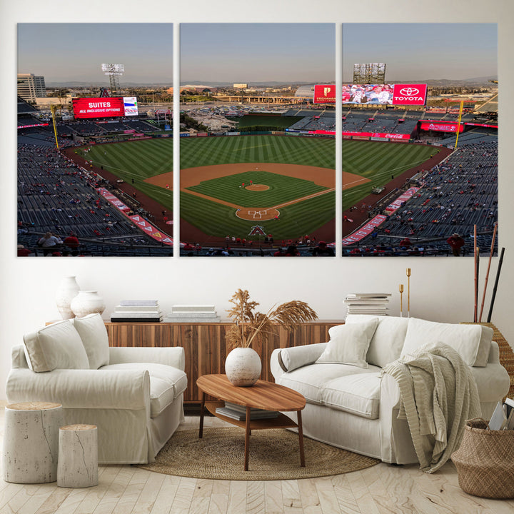 Angel Stadium Wall Art Canvas Print