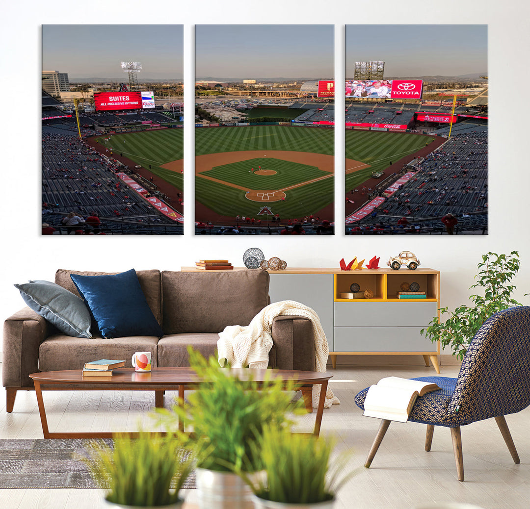 Angel Stadium Wall Art Canvas Print