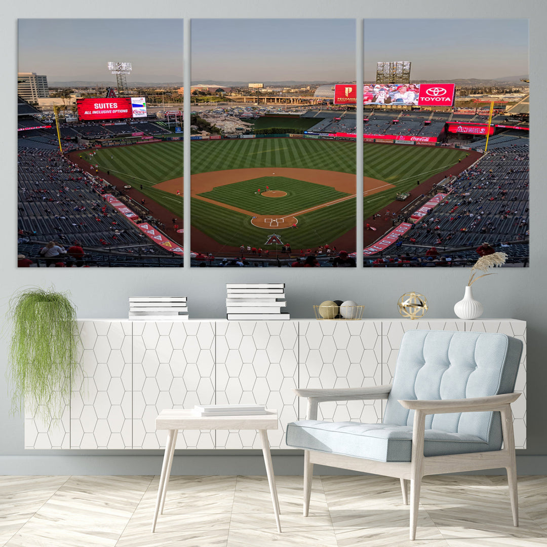 Angel Stadium Wall Art Canvas Print