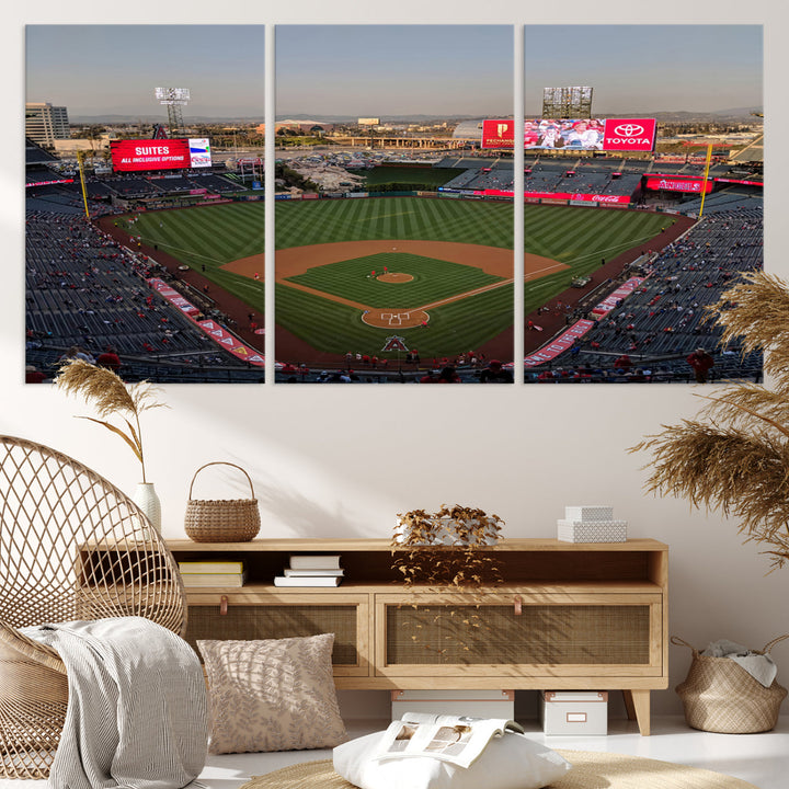 Angel Stadium Wall Art Canvas Print