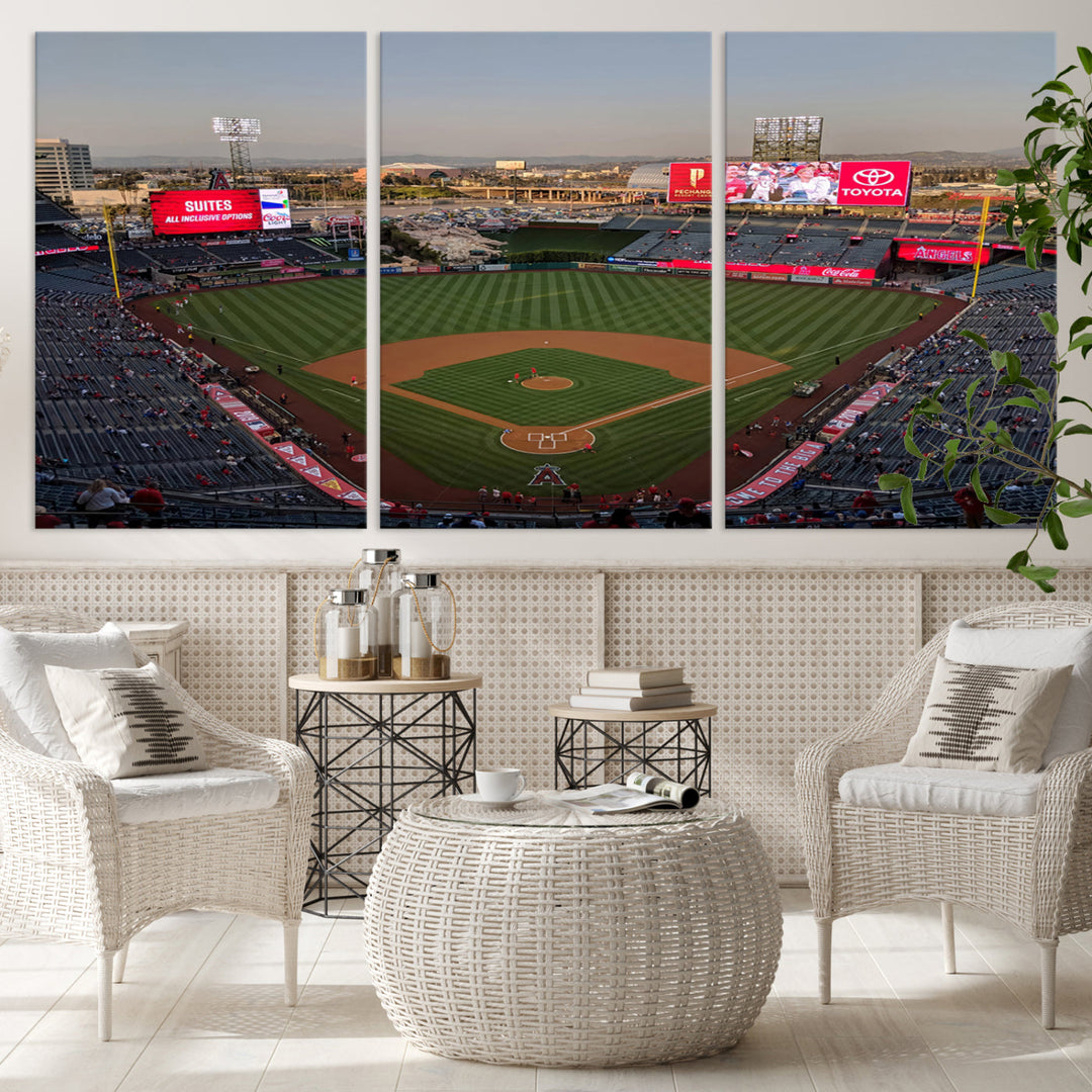 Angel Stadium Wall Art Canvas Print