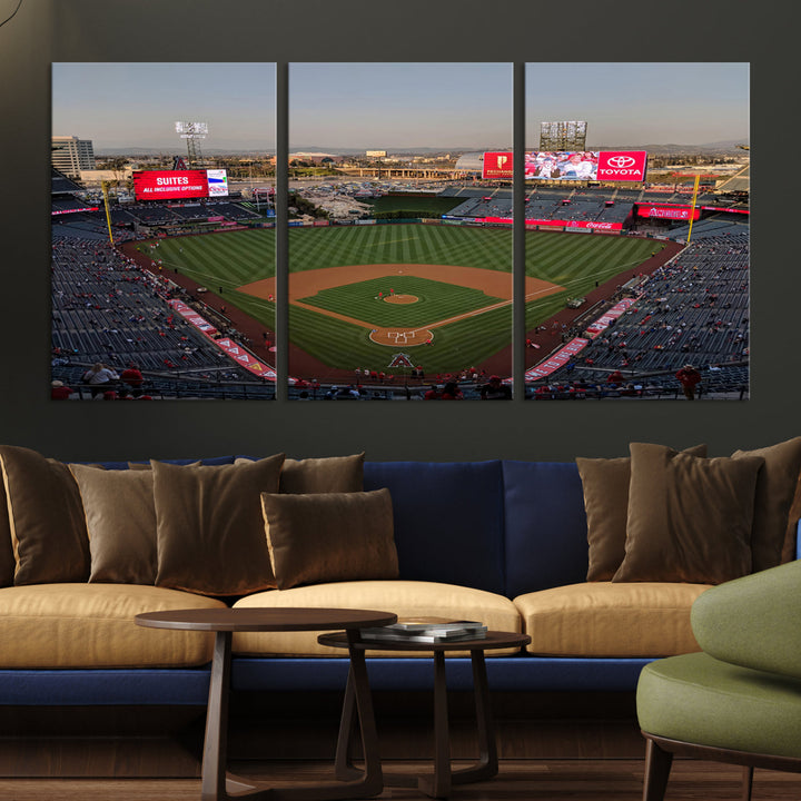 Angel Stadium Wall Art Canvas Print