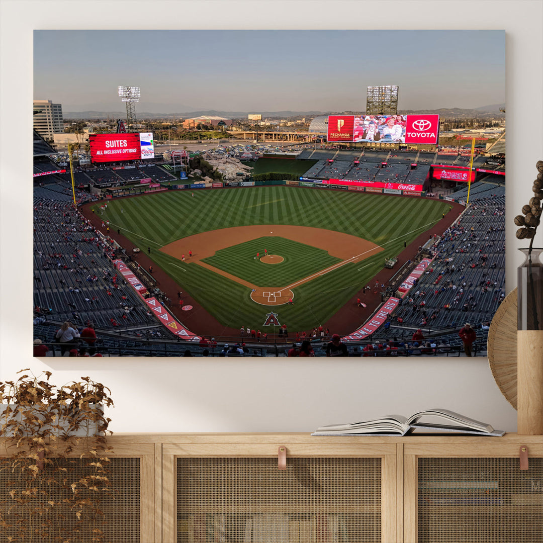 Angel Stadium Wall Art Canvas Print