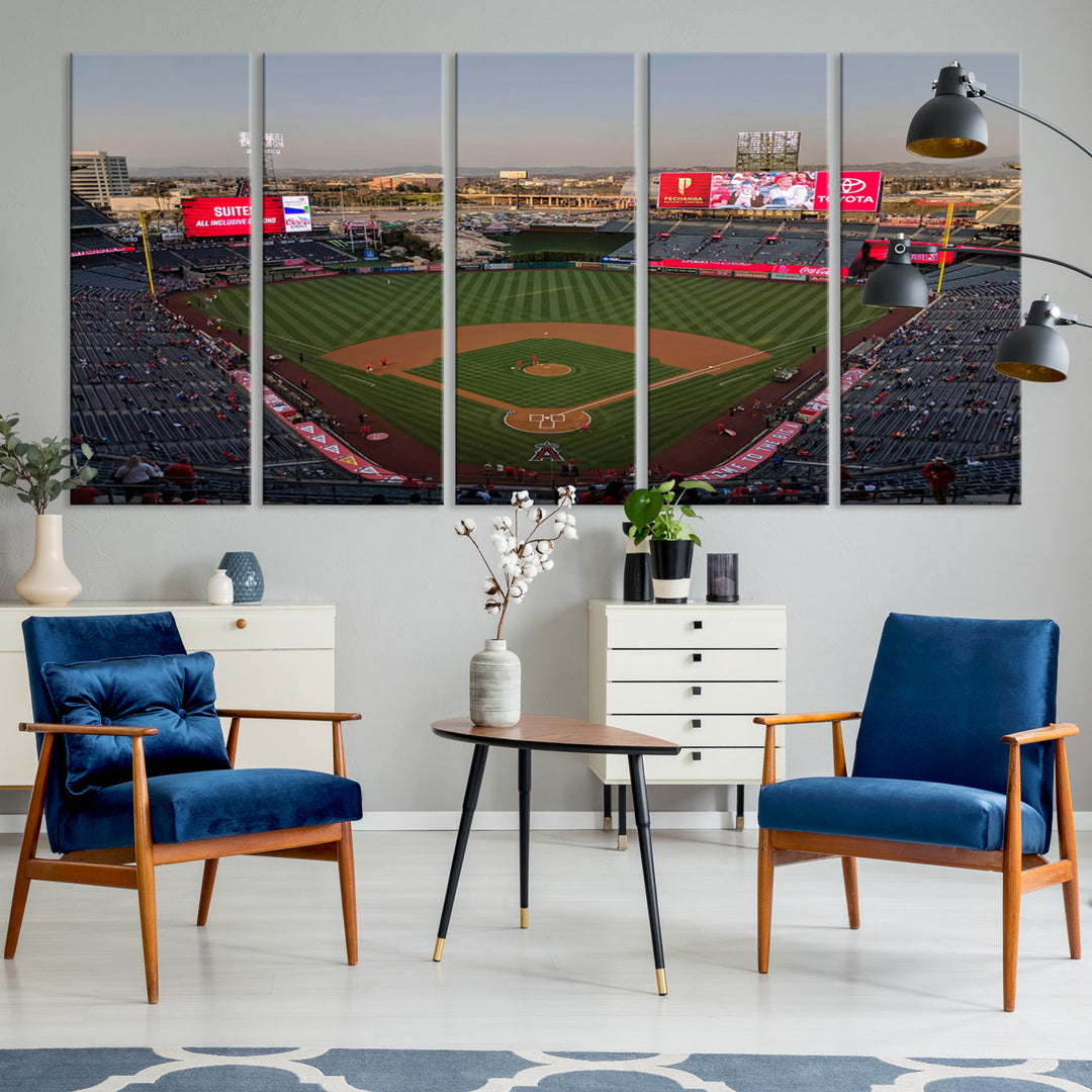 Angel Stadium Wall Art Canvas Print