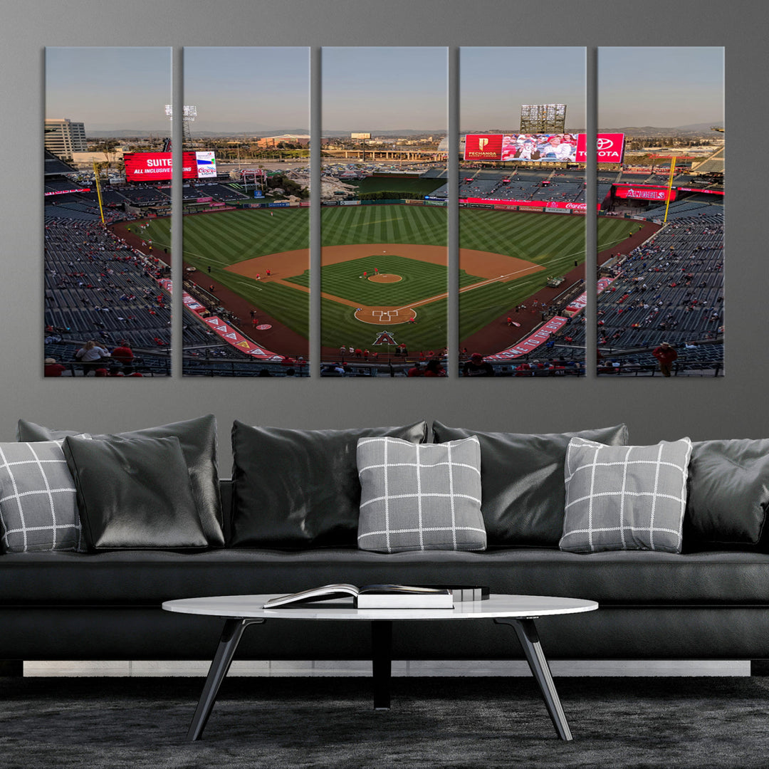 Angel Stadium Wall Art Canvas Print