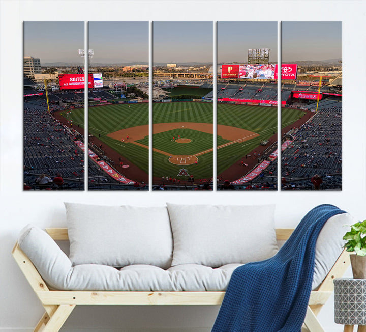 Angel Stadium Wall Art Canvas Print