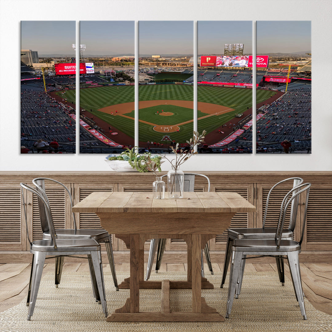 Angel Stadium Wall Art Canvas Print