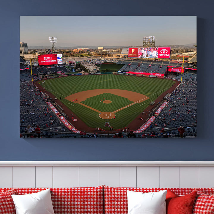 Angel Stadium Wall Art Canvas Print