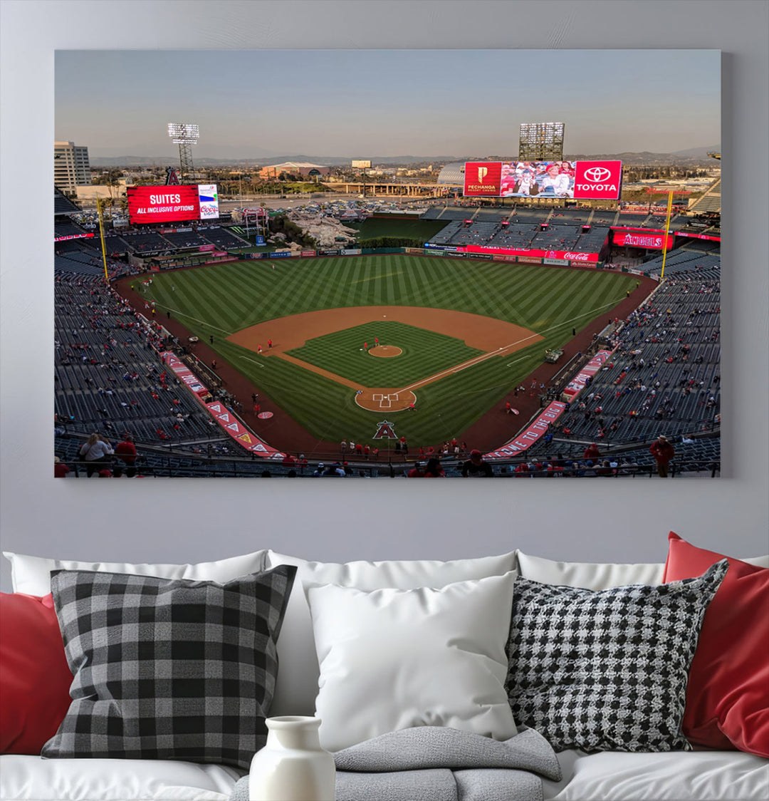 Angel Stadium Wall Art Canvas Print