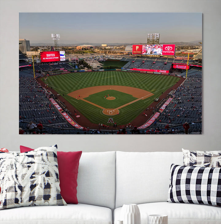 Angel Stadium Wall Art Canvas Print