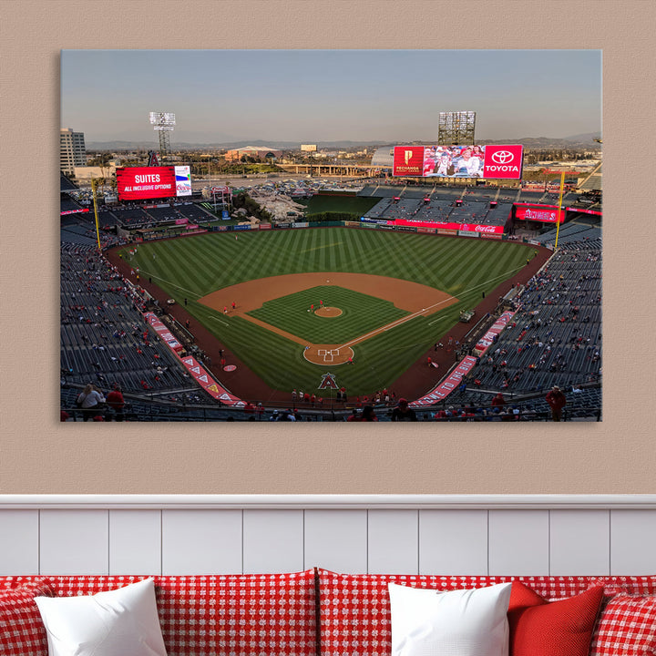 Angel Stadium Wall Art Canvas Print