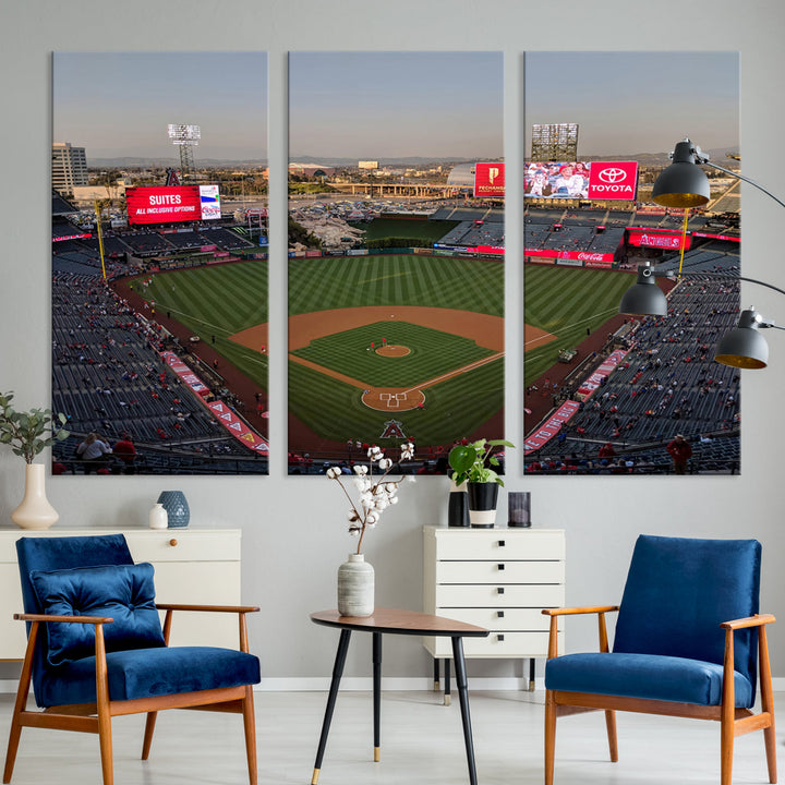 Angel Stadium Wall Art Canvas Print