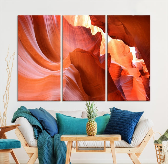 Antelope Canyon Nature Photography Large Wall Art Canvas Print