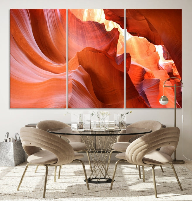 Antelope Canyon Nature Photography Large Wall Art Canvas Print