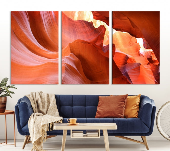 Antelope Canyon Nature Photography Large Wall Art Canvas Print