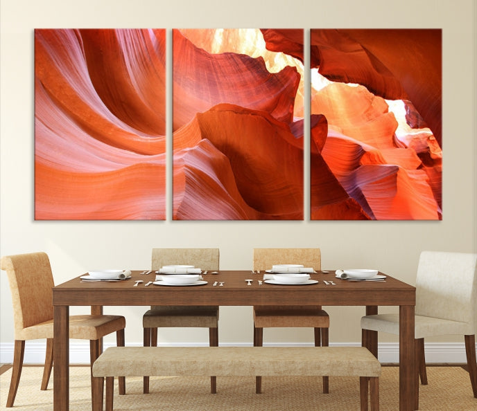 Antelope Canyon Nature Photography Large Wall Art Canvas Print