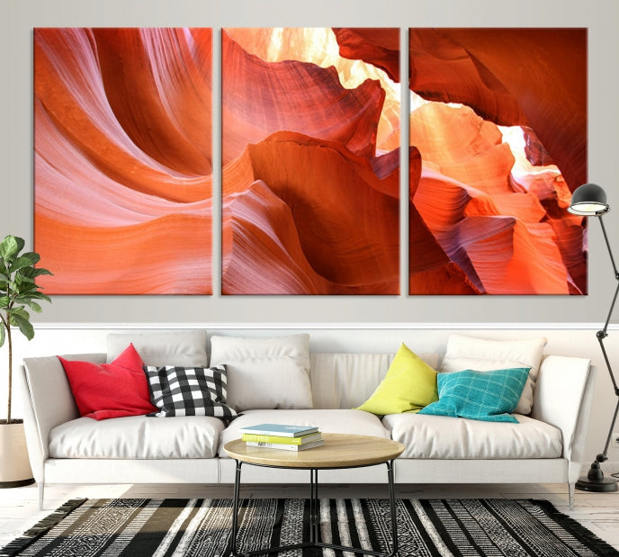 Antelope Canyon Nature Photography Large Wall Art Canvas Print