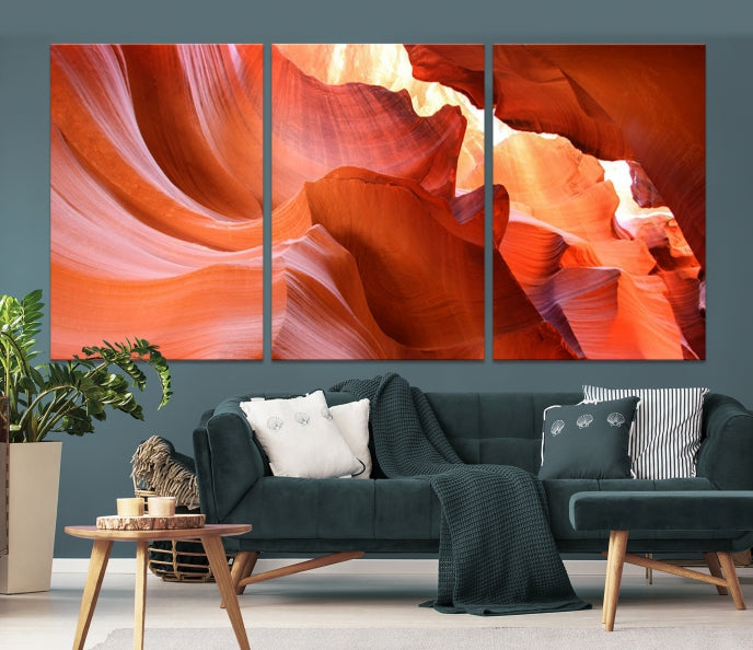 Antelope Canyon Nature Photography Large Wall Art Canvas Print