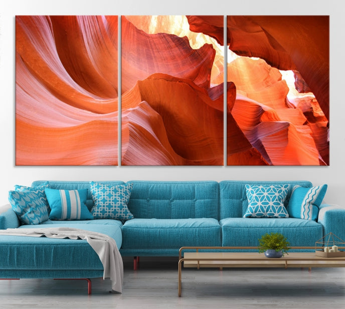 Antelope Canyon Nature Photography Large Wall Art Canvas Print