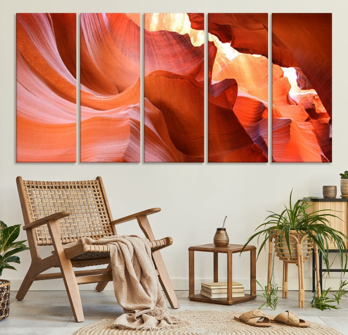 Antelope Canyon Nature Photography Large Wall Art Canvas Print