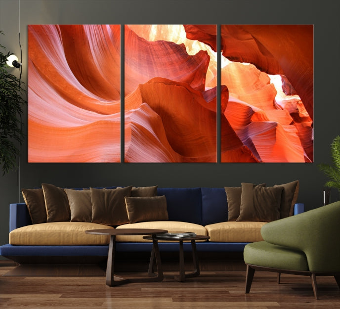 Antelope Canyon Nature Photography Large Wall Art Canvas Print