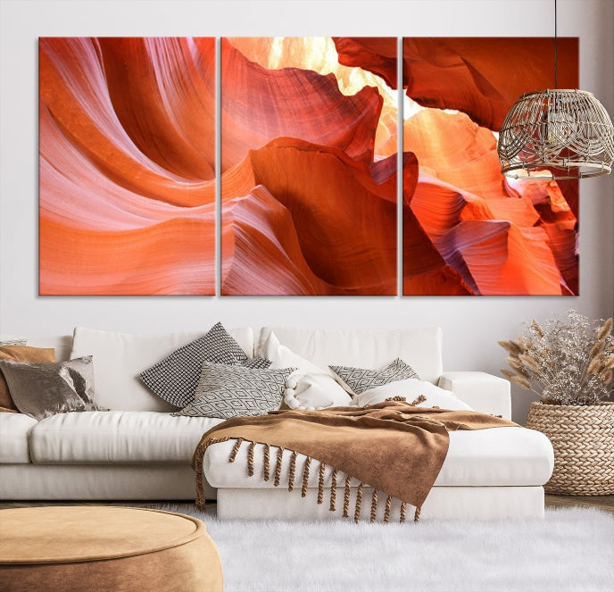 Antelope Canyon Nature Photography Large Wall Art Canvas Print