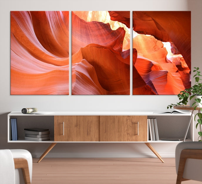 Antelope Canyon Nature Photography Large Wall Art Canvas Print