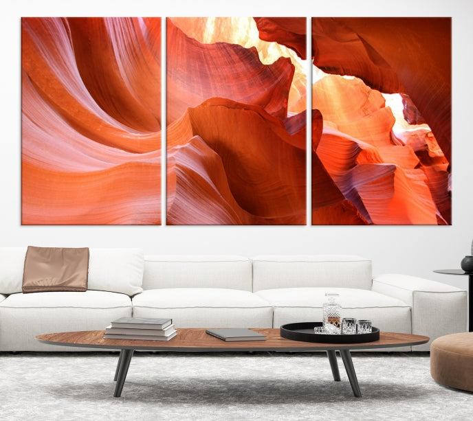 Antelope Canyon Nature Photography Large Wall Art Canvas Print