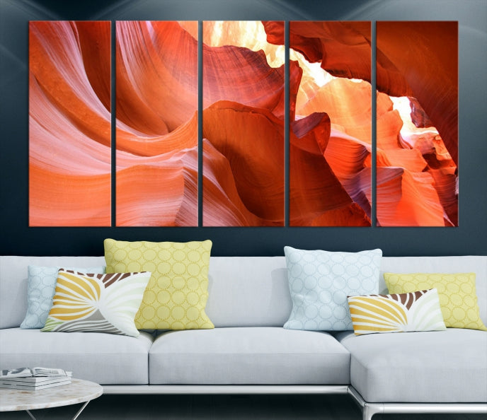 Antelope Canyon Nature Photography Large Wall Art Canvas Print