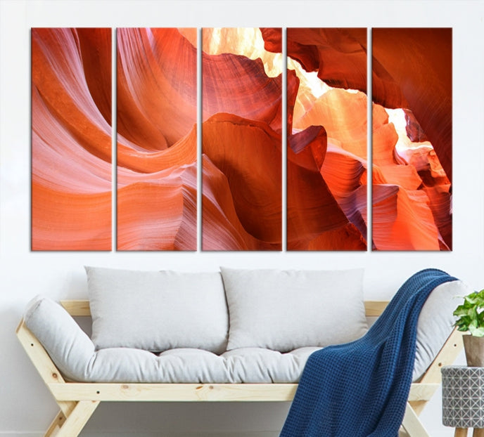 Antelope Canyon Nature Photography Large Wall Art Canvas Print