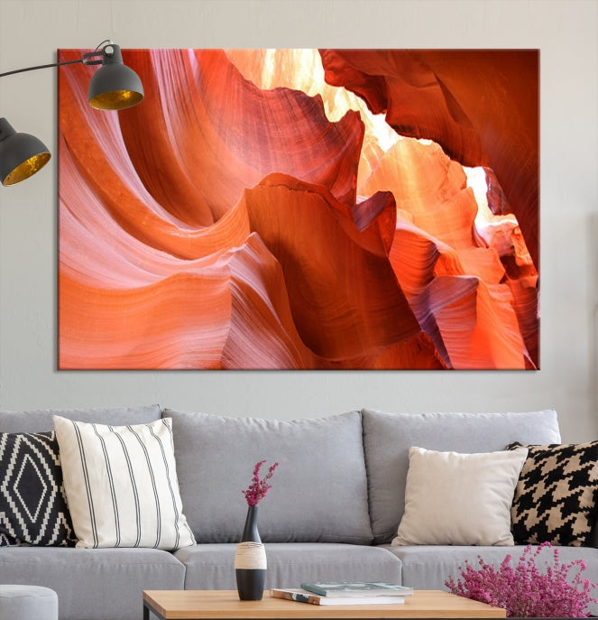 Antelope Canyon Nature Photography Large Wall Art Canvas Print