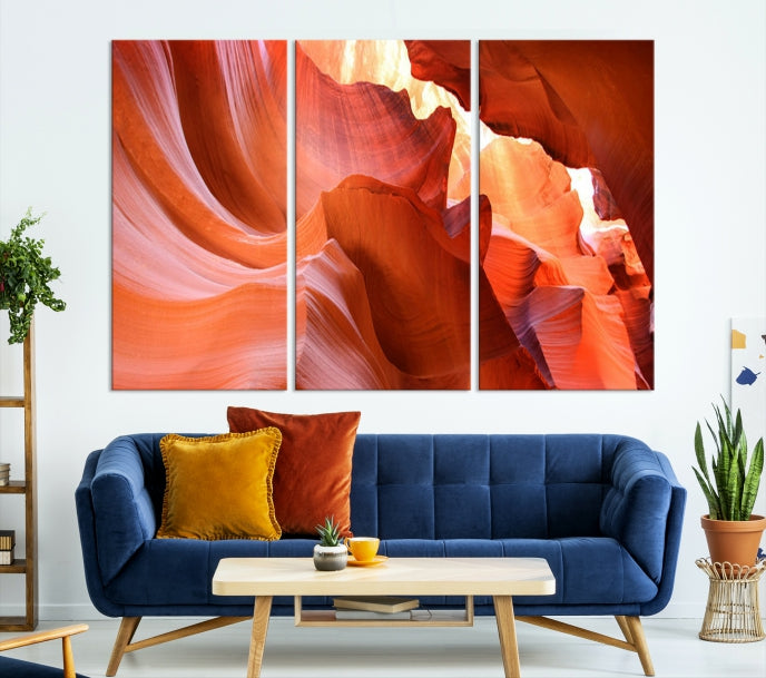 Antelope Canyon Nature Photography Large Wall Art Canvas Print