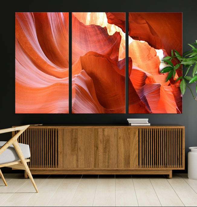 Antelope Canyon Nature Photography Large Wall Art Canvas Print