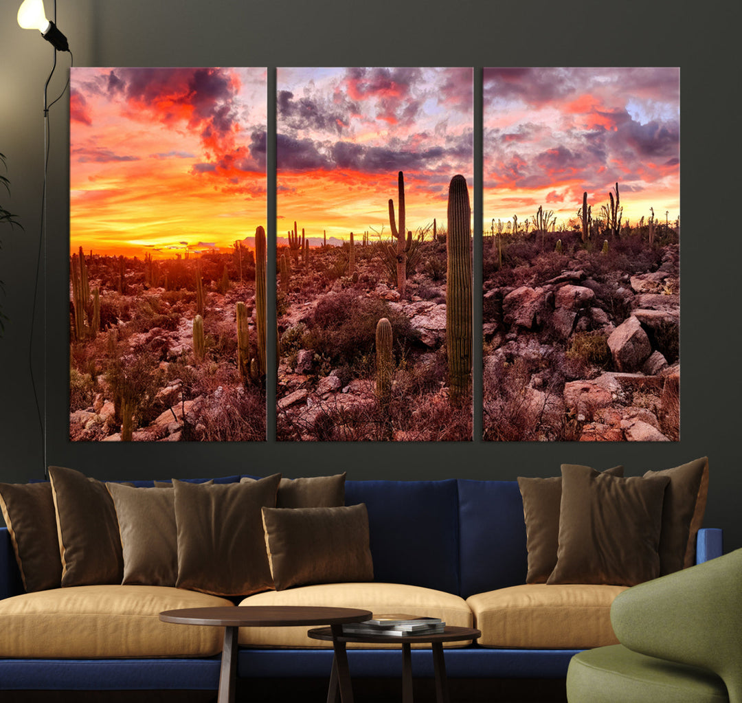 Arizona Desert Print, Western Cowboy Wall Art Print