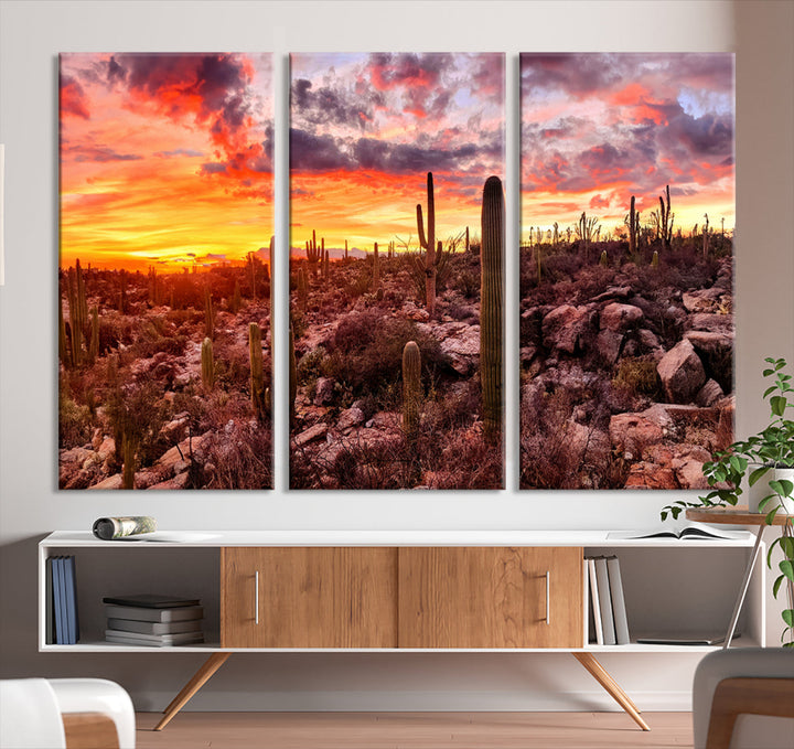 Arizona Desert Print, Western Cowboy Wall Art Print