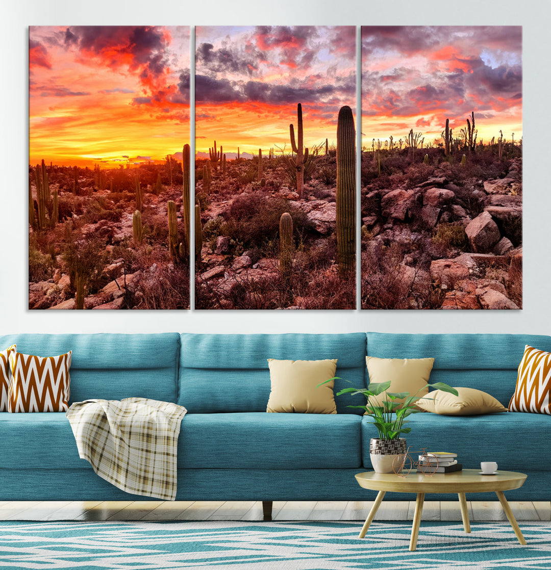 Arizona Desert Print, Western Cowboy Wall Art Print