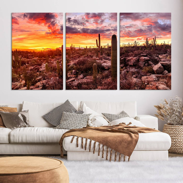 Arizona Desert Print, Western Cowboy Wall Art Print