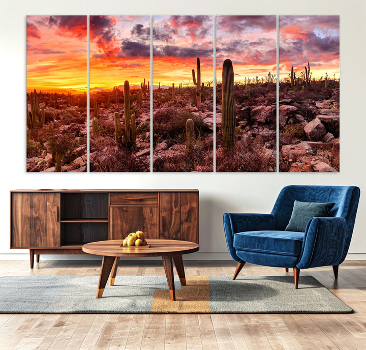 Arizona Desert Print, Western Cowboy Wall Art Print