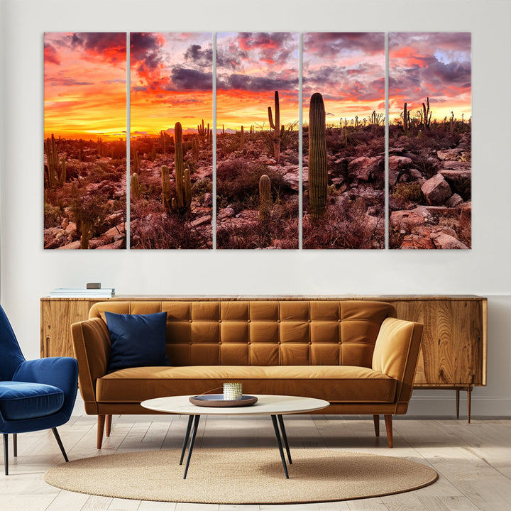 Arizona Desert Print, Western Cowboy Wall Art Print