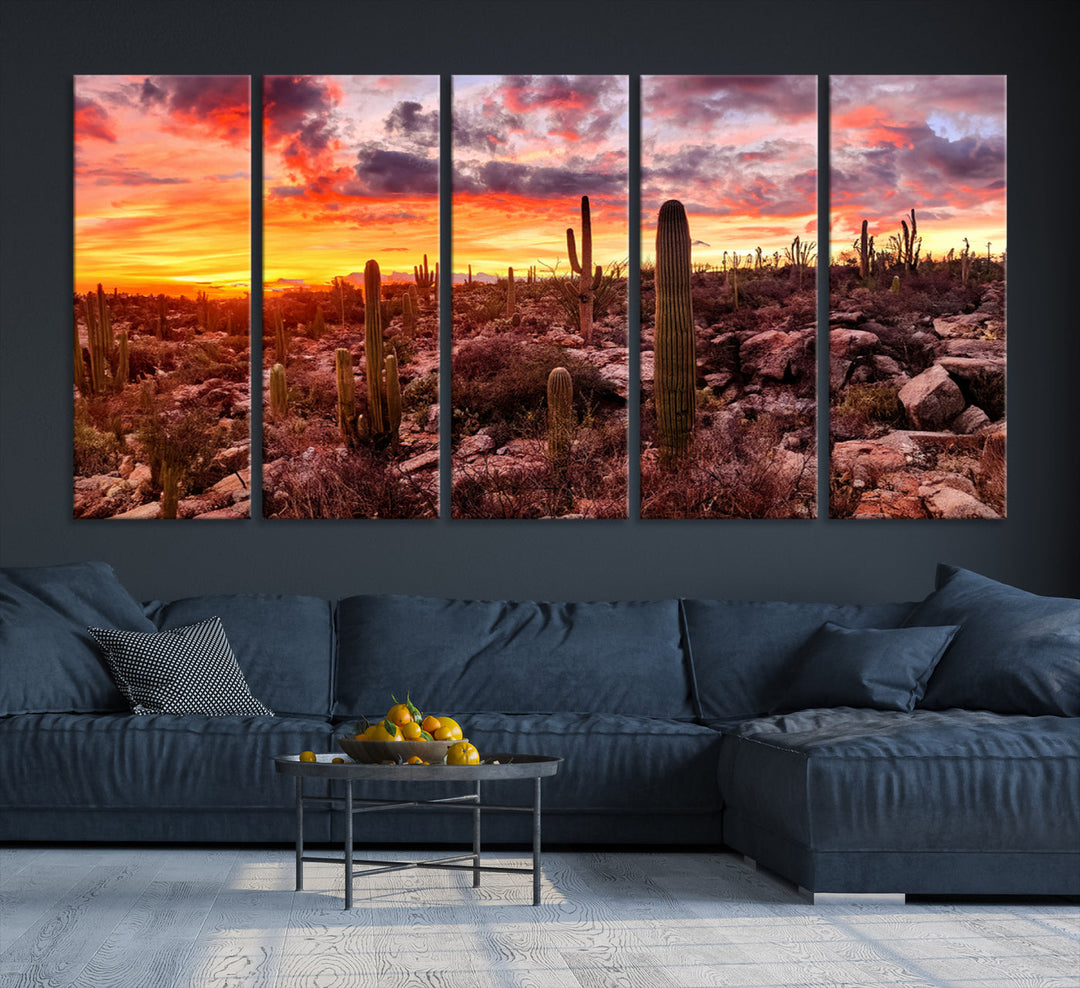 Arizona Desert Print, Western Cowboy Wall Art Print