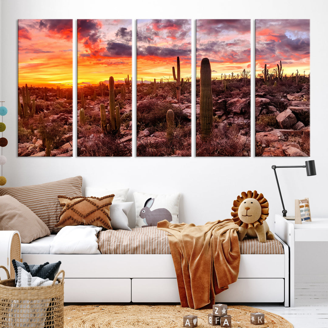 Arizona Desert Print, Western Cowboy Wall Art Print