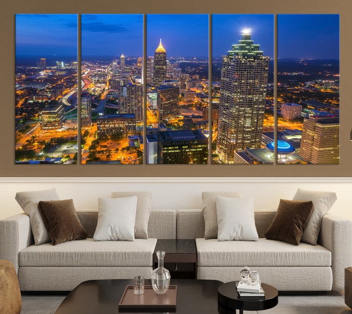 Atlanta Canvas Print Cityscape Skyline Wall Art Framed Wall Decor