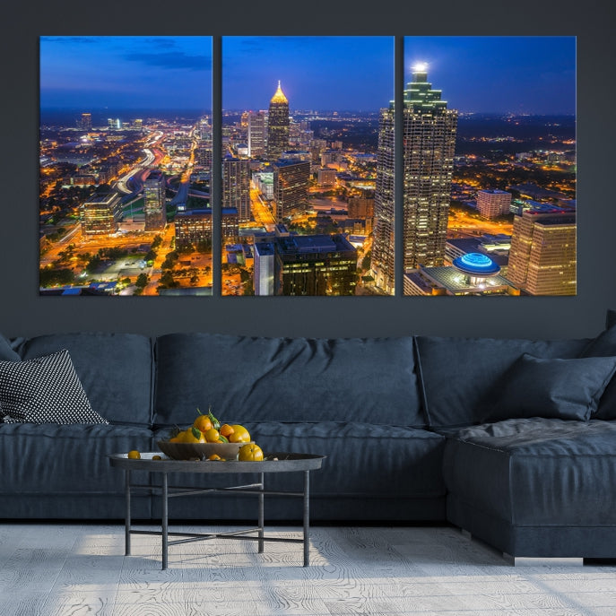 Atlanta Canvas Print Cityscape Skyline Wall Art Framed Wall Decor